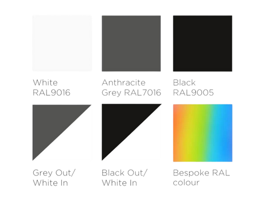 colour options on aluminium door frame